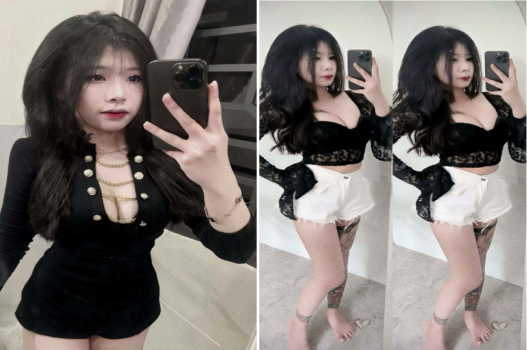 Cô gái cá tính xăm hình thích kiểu doggy