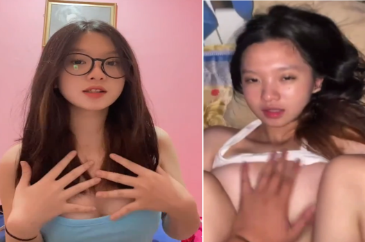 Ép ny dang háng miệng ngậm quần lót